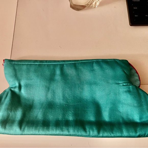 Shiraleah soft sturdy satin clutch with beading detail - Picture 2 of 6